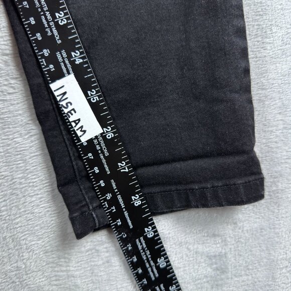 Democracy AB Solution Jeans Size 16 Womens Skinny Leg Mid Rise Black - Picture 8 of 10